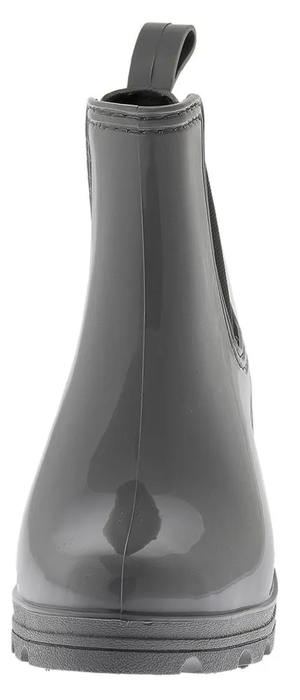 Quick Step Protection Water Resistance Ladies Jodhpur Rain Boot with Shiny Upper and Elastic Gores