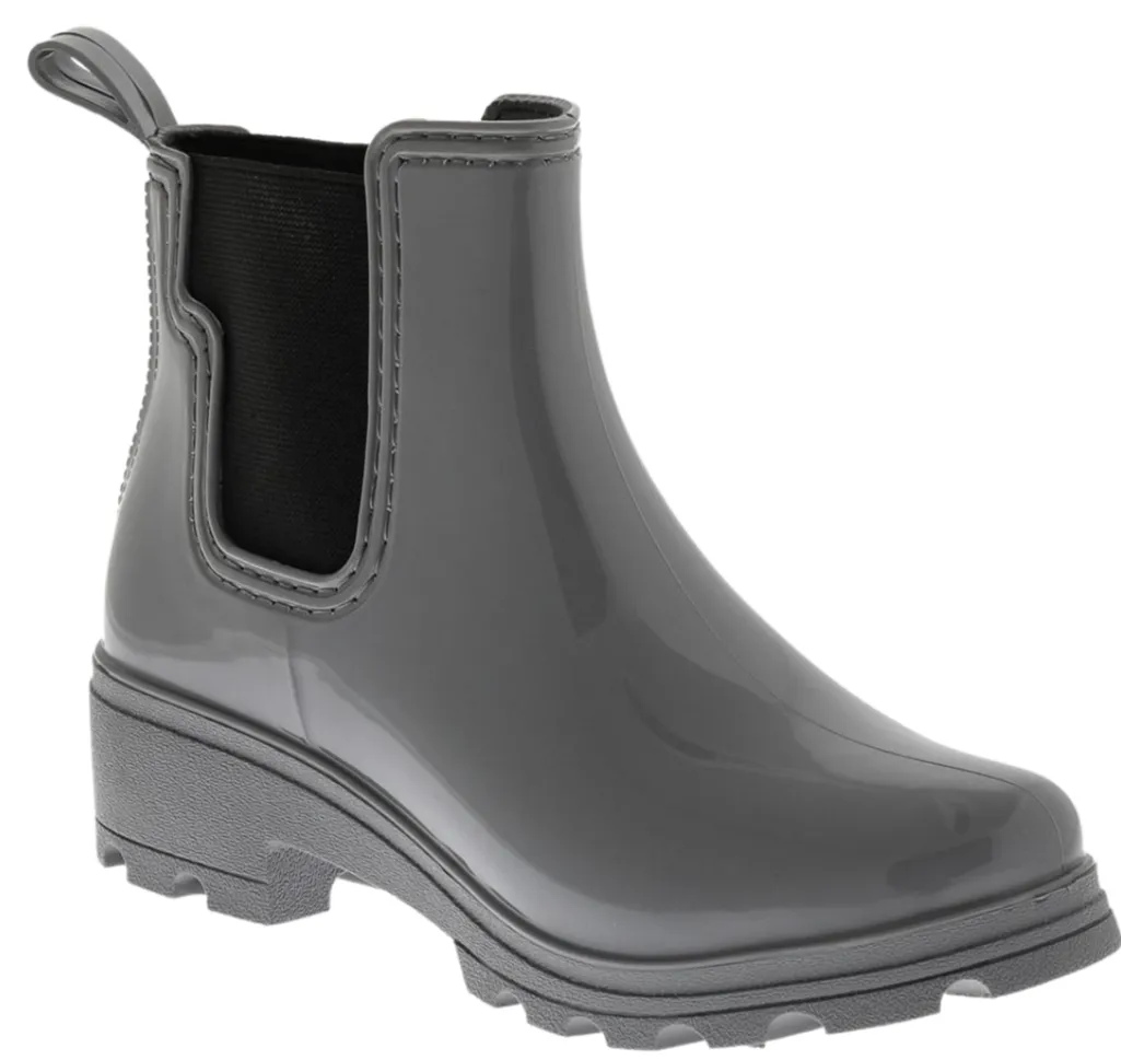 Quick Step Boots outdoor durability Ladies Jodhpur Rain Boot with Shiny Upper and Elastic Gores