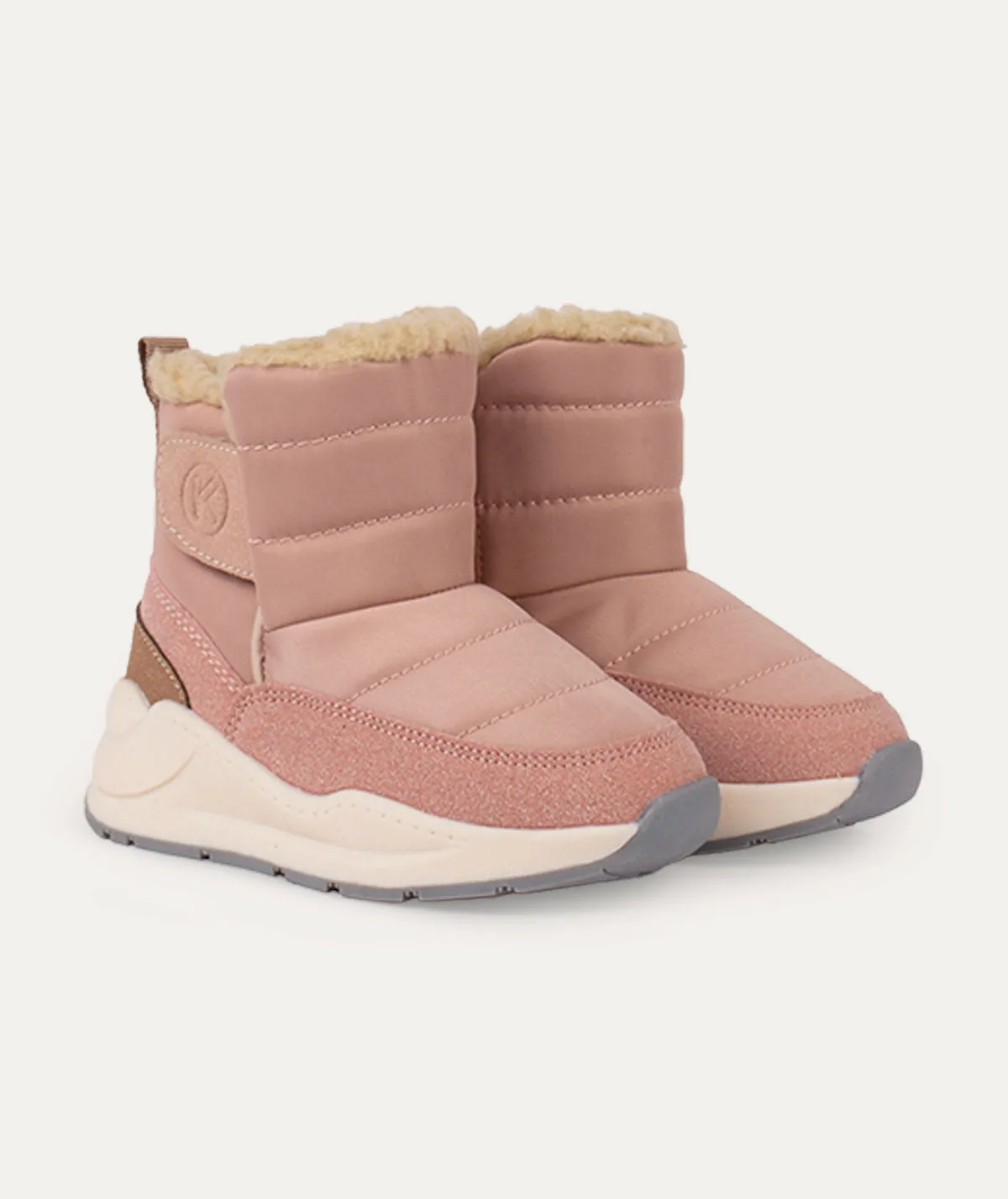Quilted Snow Boot - Pink Coral Cloud Waterproof Trail