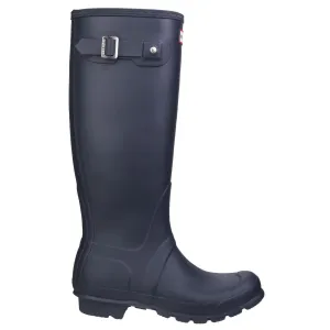 Hunter Womens Original Tall Wellington Boots Navy Weatherproof Wear
