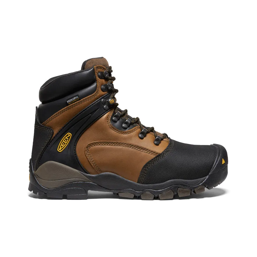 All-Weather Traction Men's Louisville 6" MET Waterproof Boot (Steel Toe)  |  Slate Black