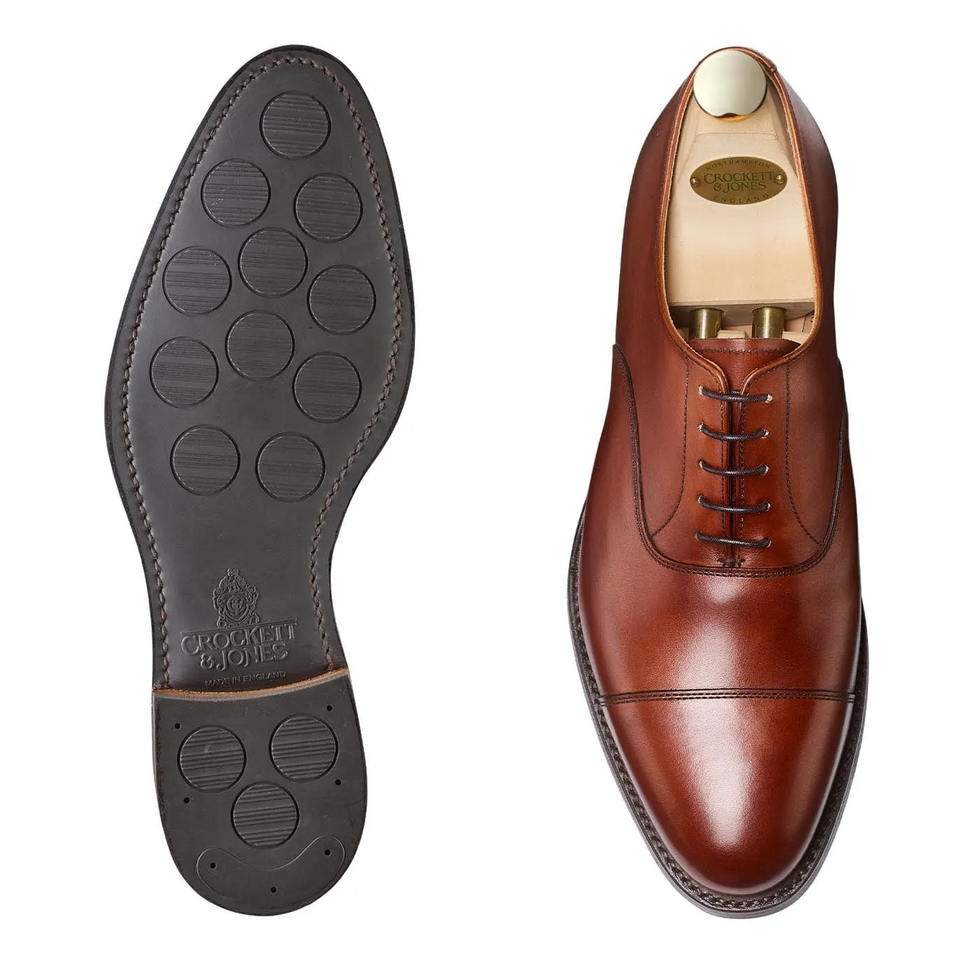 High Durability Connaught 2 Chestnut Burnished Calf (City Sole)