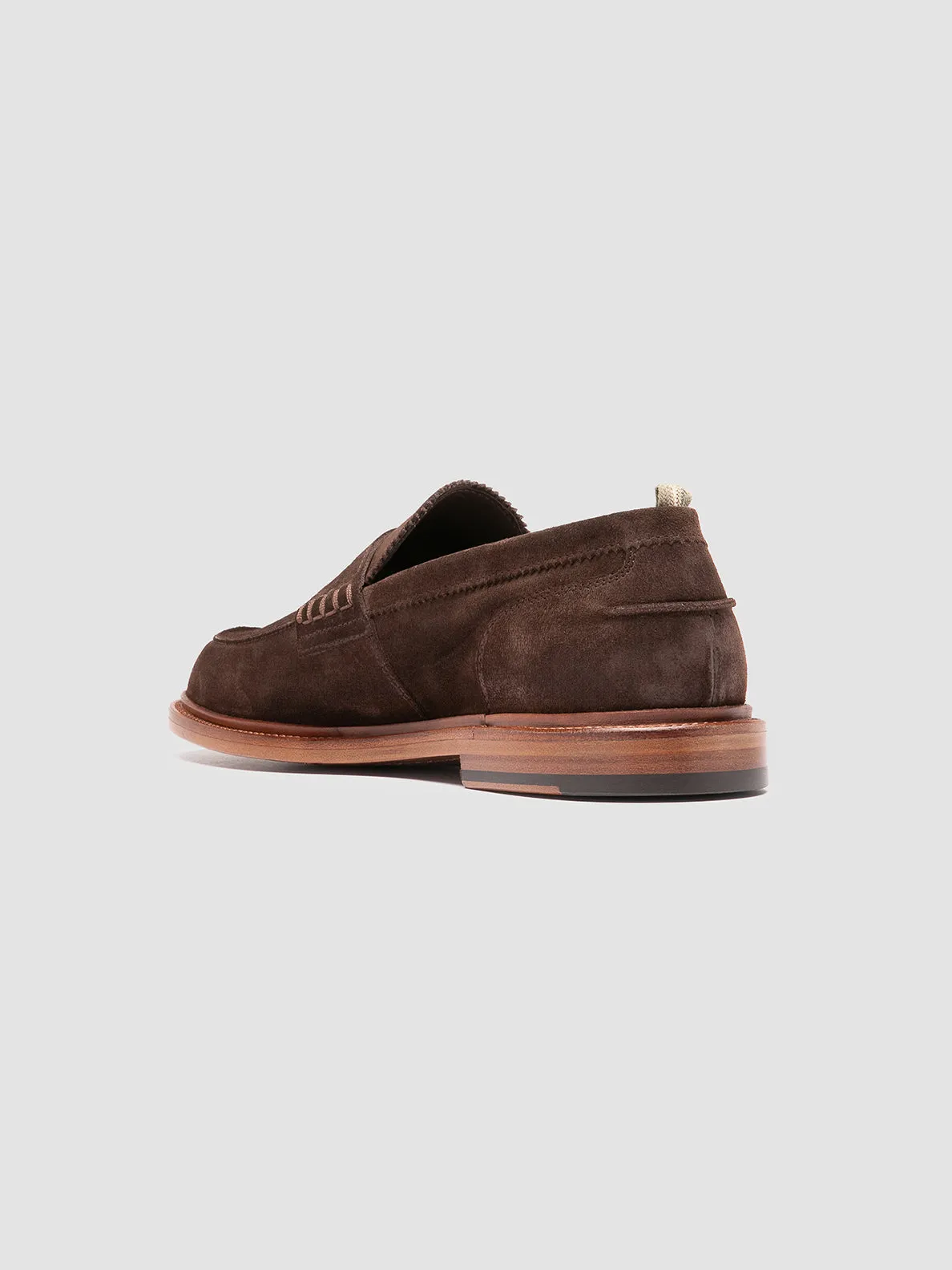 SAX 001 - Brown Suede Penny Loafers Music Lane Street Trend