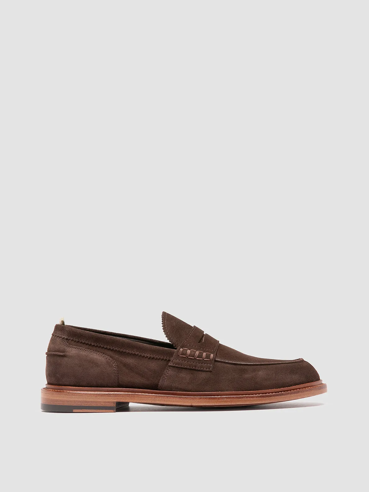 Stone Walk SAX 001 - Brown Suede Penny Loafers