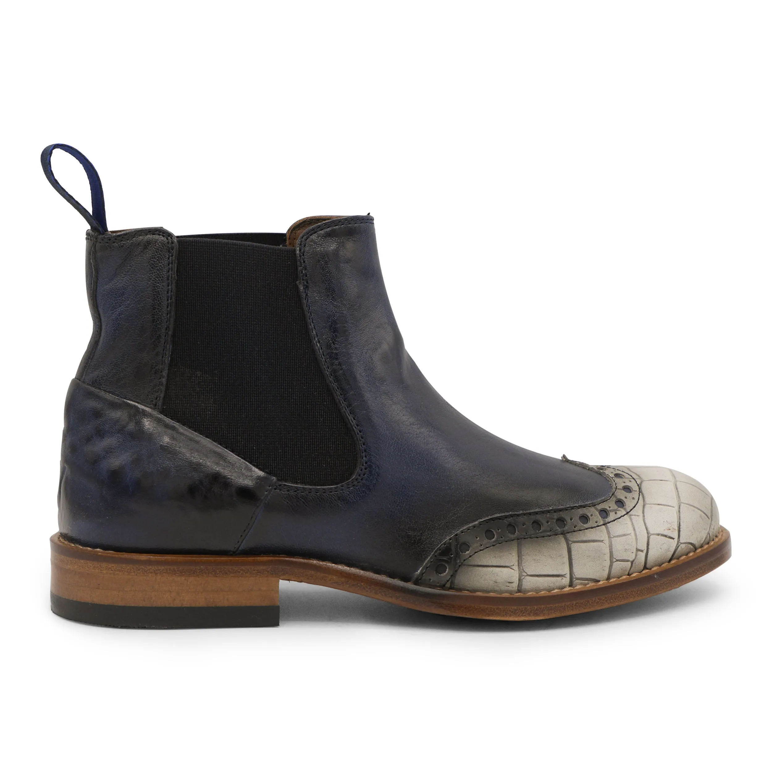 6541 - Panna/Grey Chelsea Brogue Chic Walk
