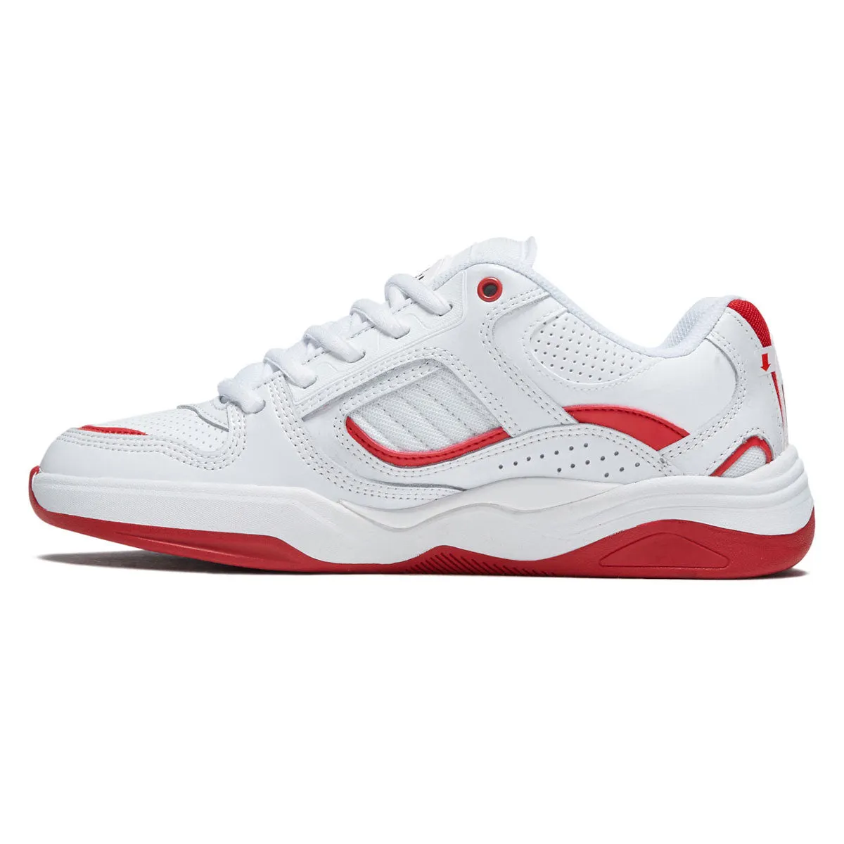 eS TJ Rogers Shoes - White/Red Stretchable