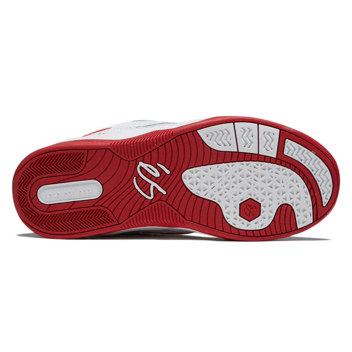 eS TJ Rogers Shoes - White/Red Street Ready Fit Flexible Wear