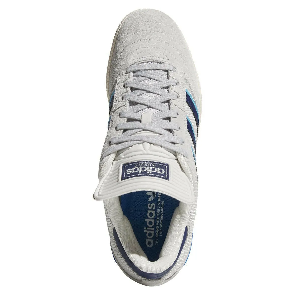 Hardwearing Sole Adidas - Busenitz Shoes Grey/Blue/White
