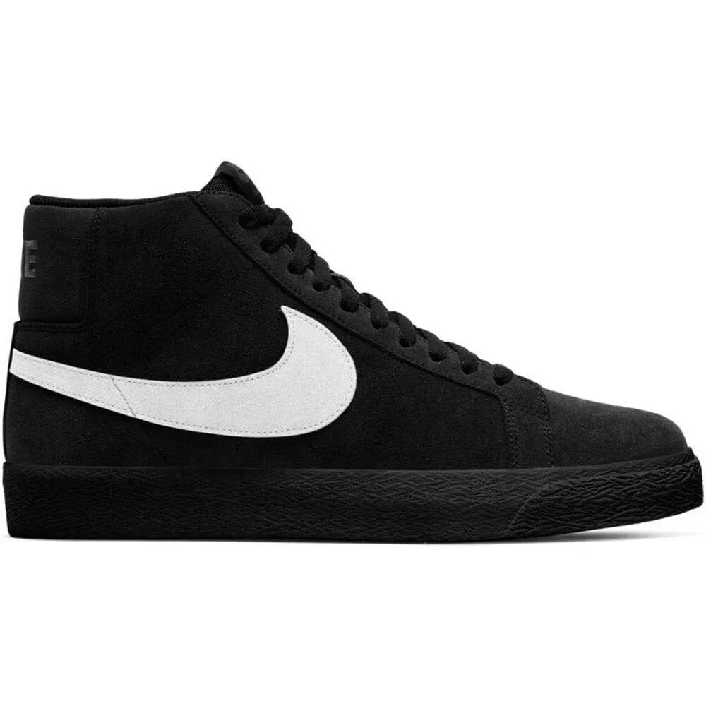 Nike SB - Blazer Mid Mens Shoes Black/White-Black-Black Sport Influence Flex Step