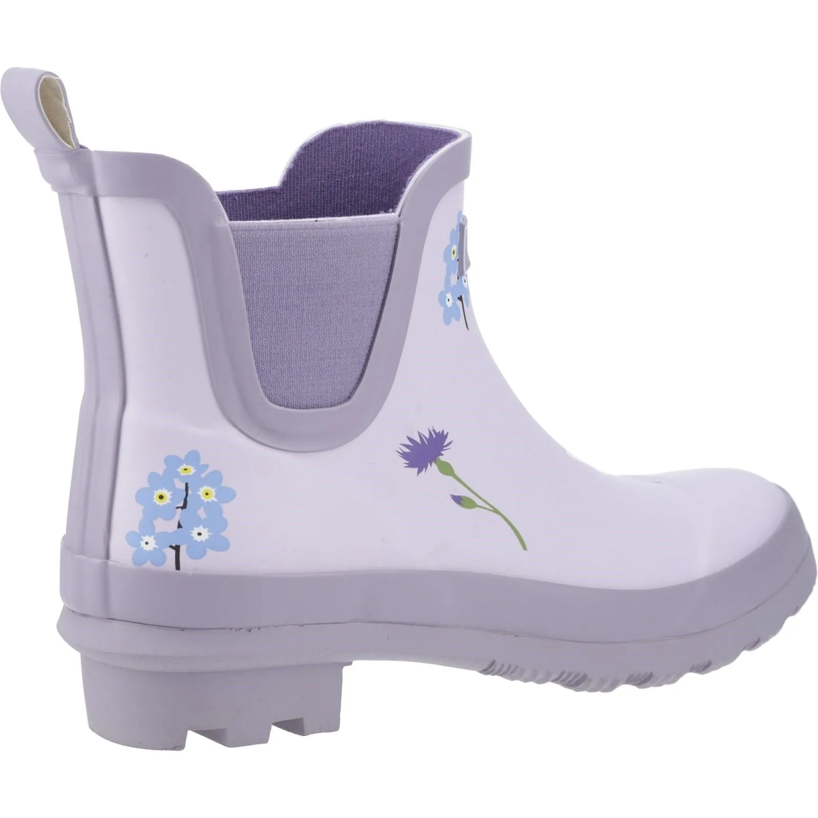 Comfort Step Comfy Boots Cotswold Womens Wildflower Ankle Wellingtons Lilac