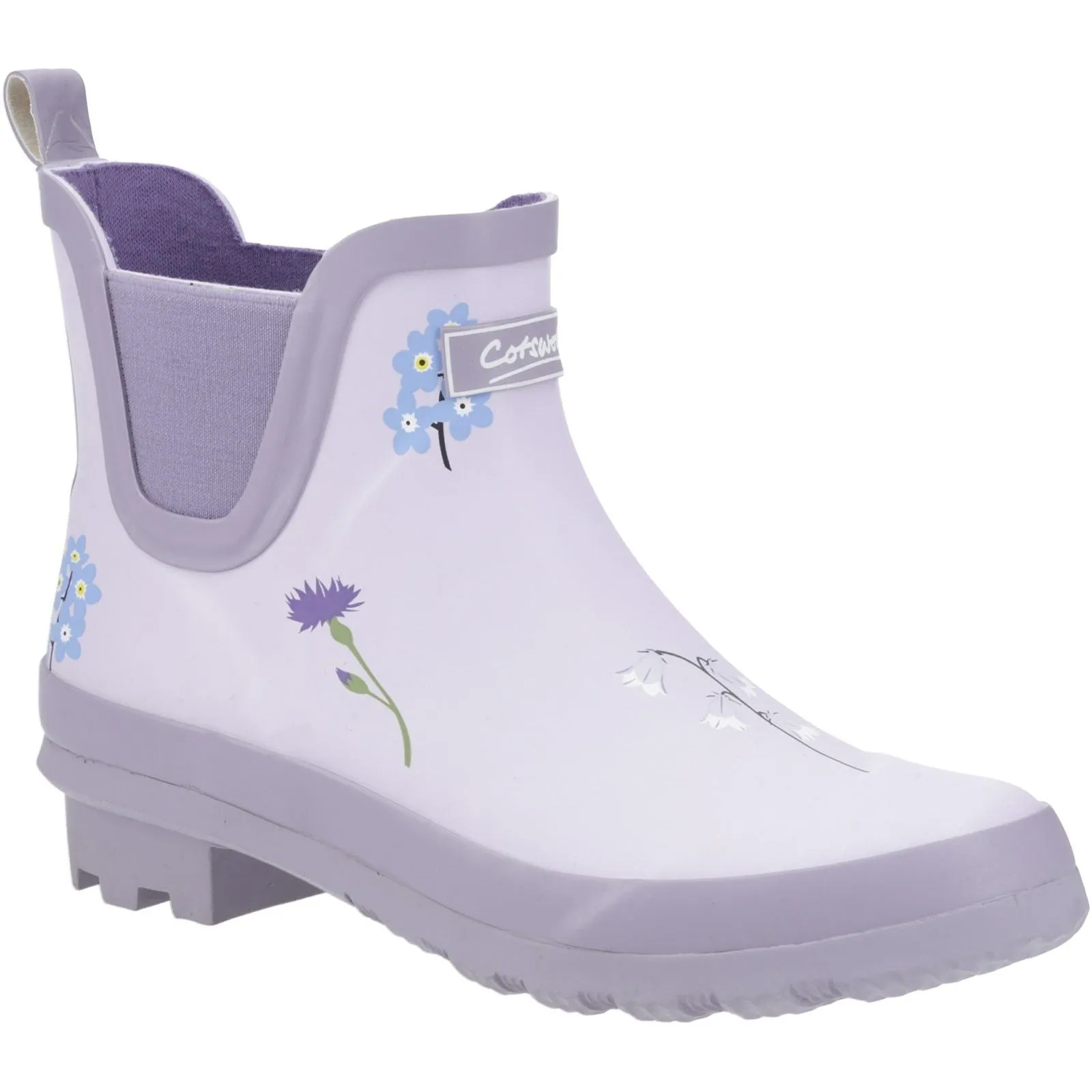 Cotswold Womens Wildflower Ankle Wellingtons Lilac Waterproof Protection Boots Outdoor Boots
