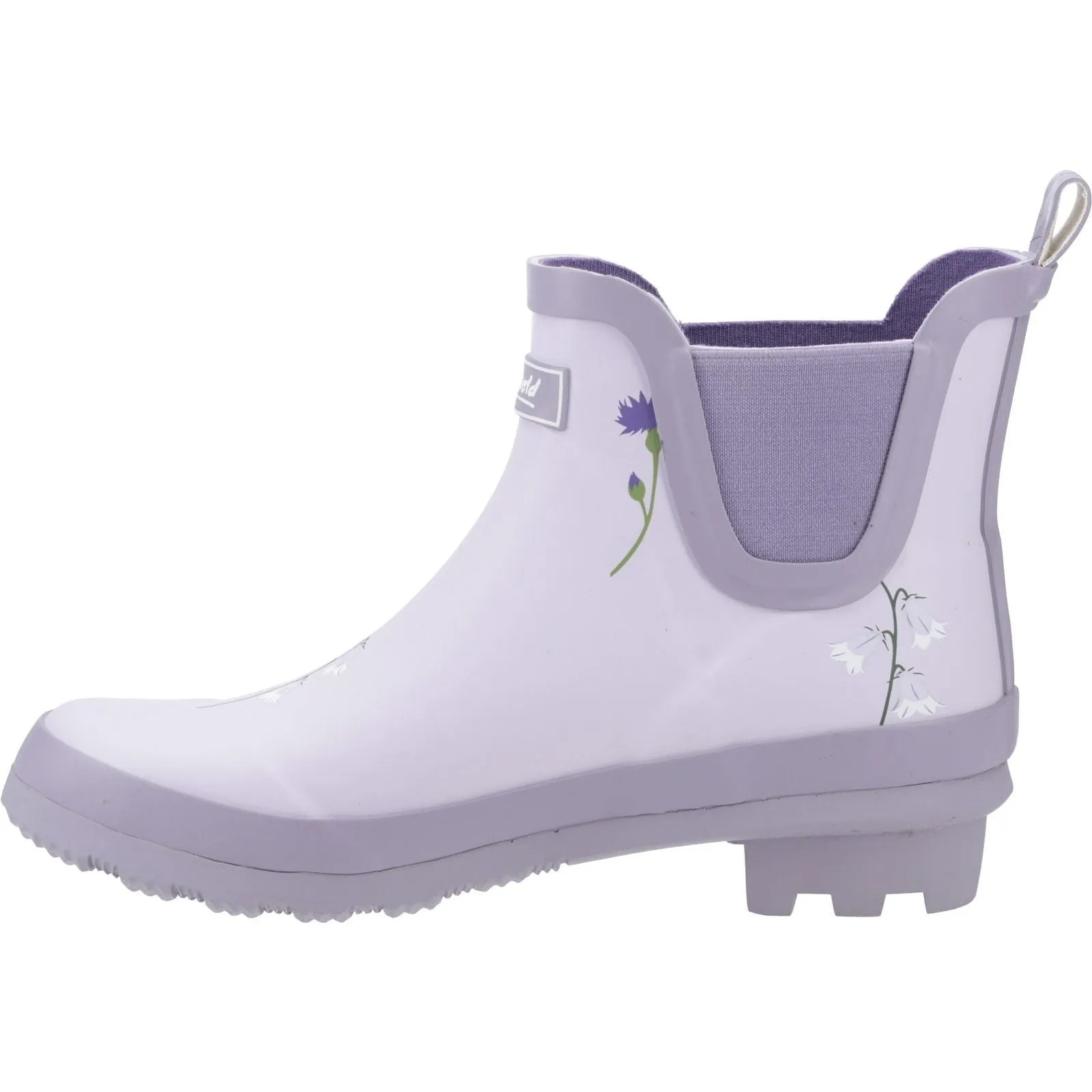 Cotswold Womens Wildflower Ankle Wellingtons Lilac Winter Walk Quick Walking Protection