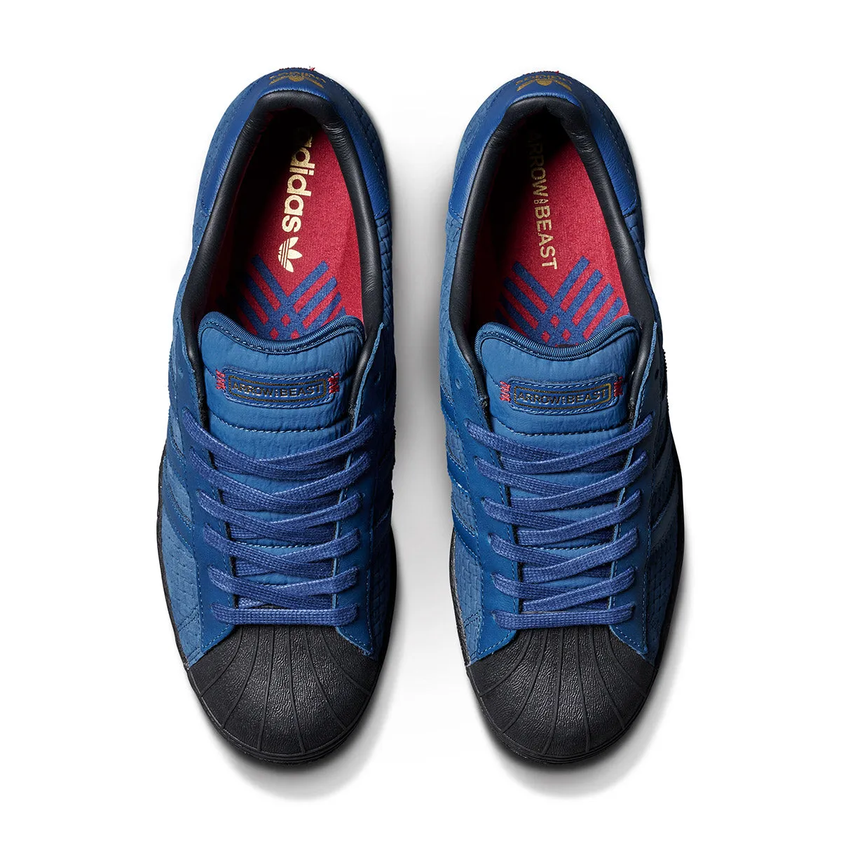 Adidas x Arrow & Beast Superstar ADV Shoes - Night Marine/Core Black Comfort Cushioned Skateboarding Ride