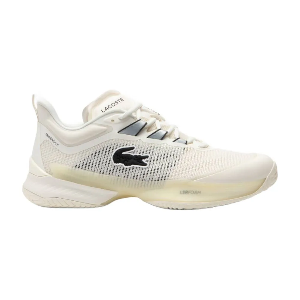 Light Motion Versatile Design Lacoste AG-LT23 Ultra SMA Men's Tennis Shoe (Off White)