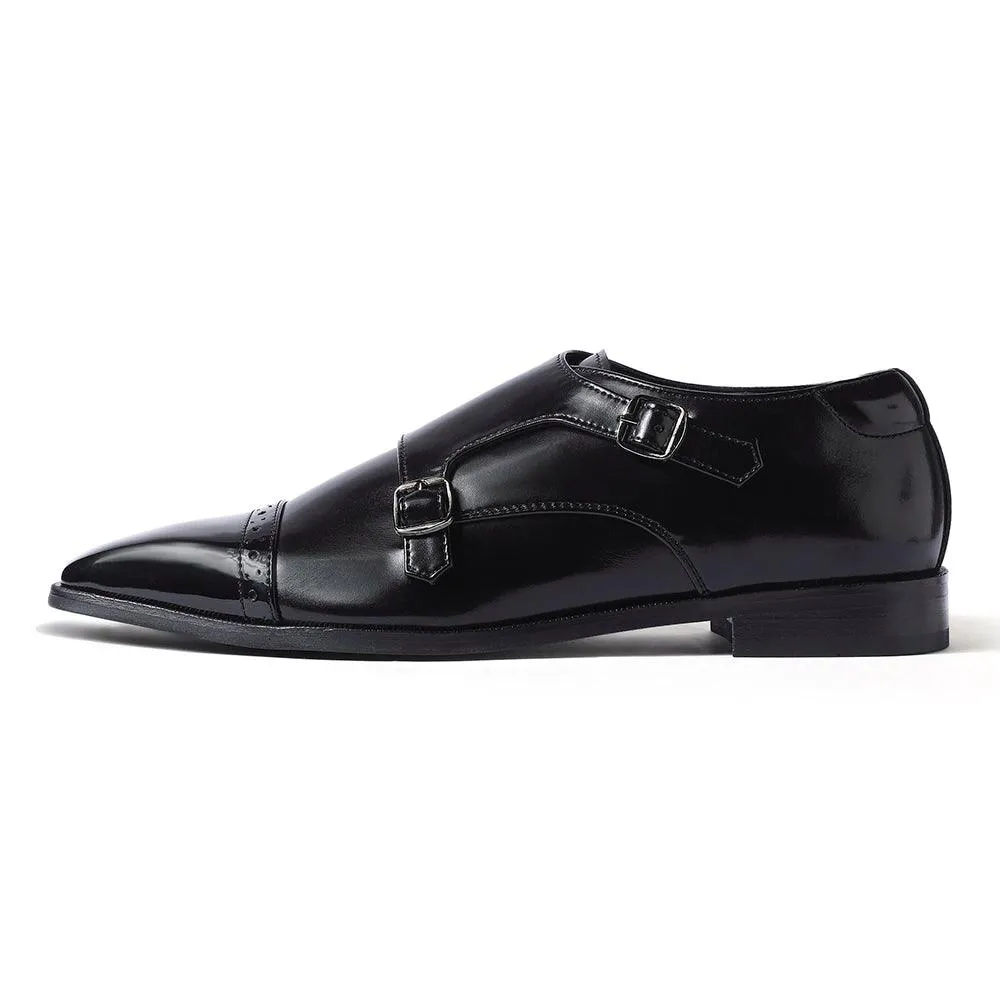 Benjamin - Patent Toe Double Monk Slim Tip