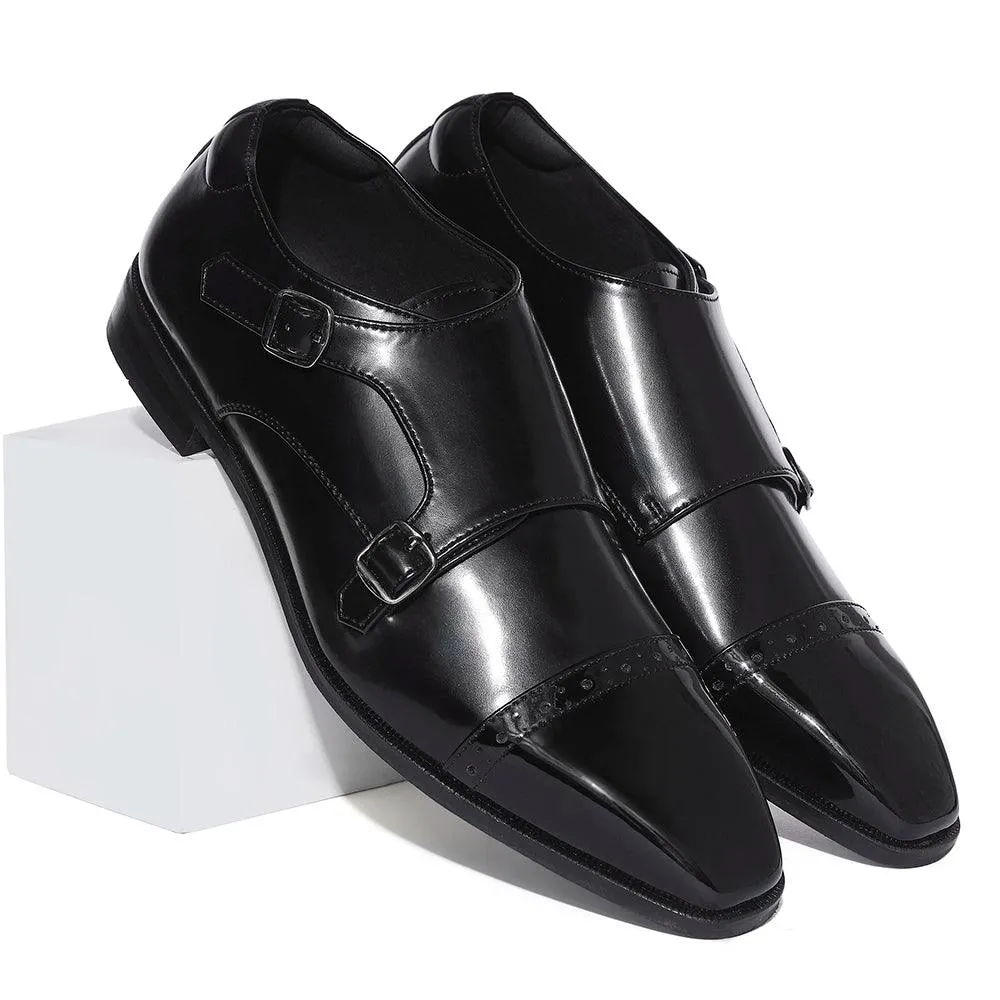 Benjamin - Patent Toe Double Monk Quiet Class Date night