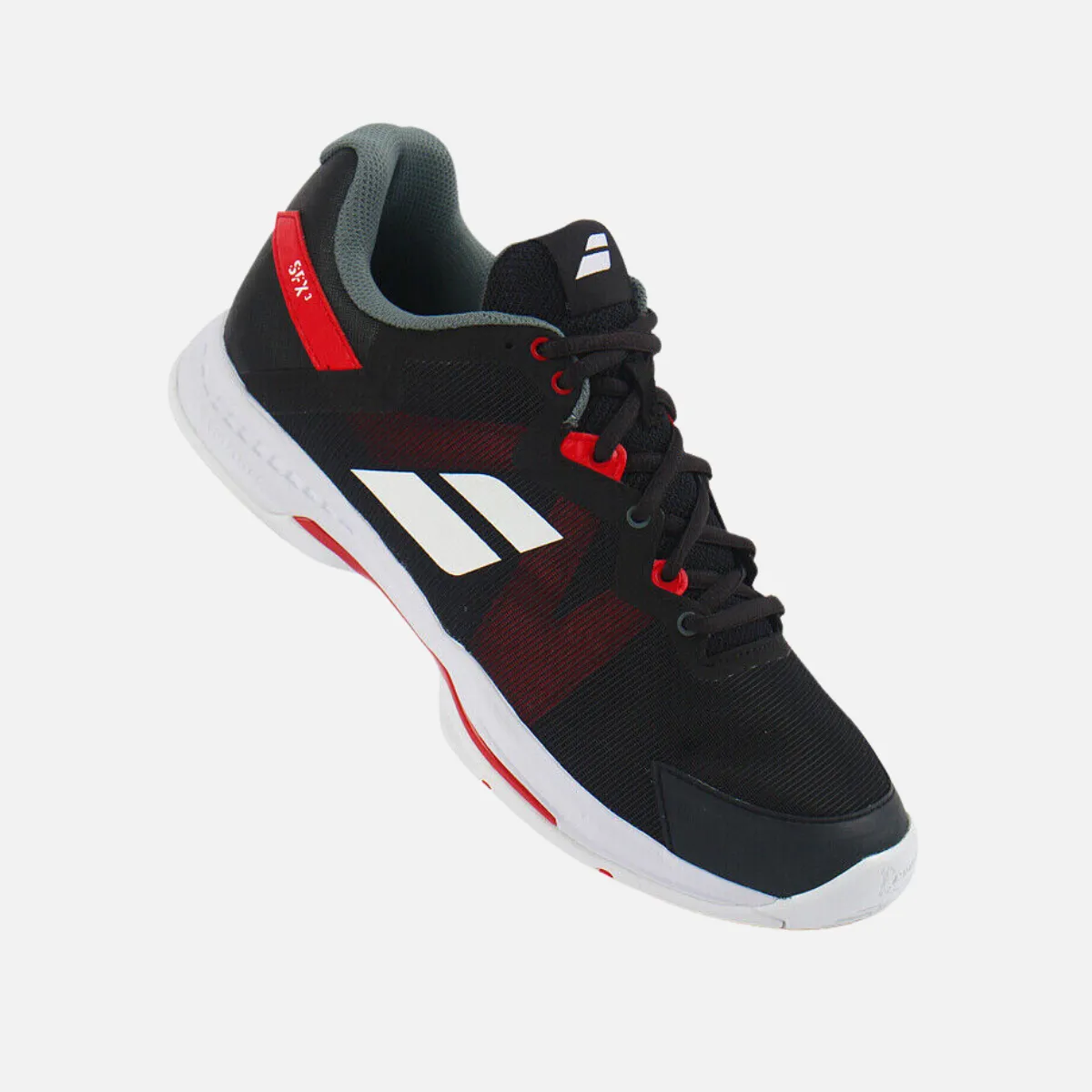 Outdoor Babolat SFX3 All Court Men's Tennis Shoes -Black/Poppy Red