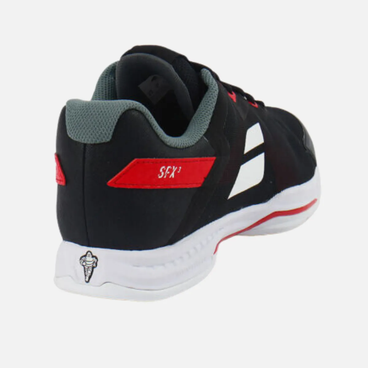 Agile Step Everyday Gear Babolat SFX3 All Court Men's Tennis Shoes -Black/Poppy Red