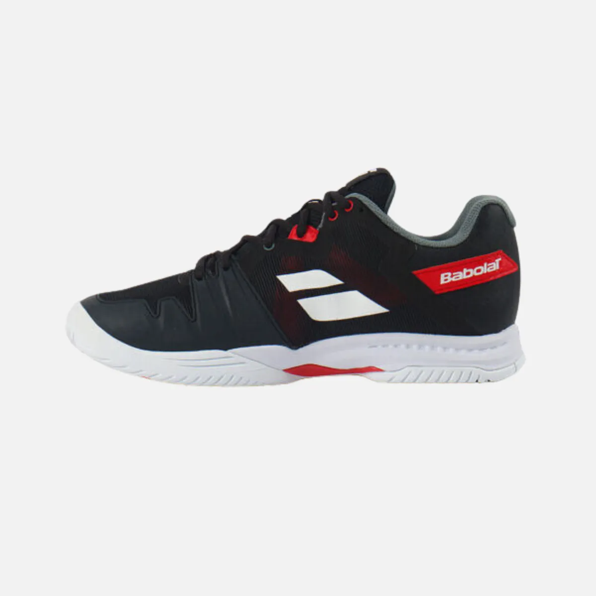ergonomic Foot Protection Babolat SFX3 All Court Men's Tennis Shoes -Black/Poppy Red