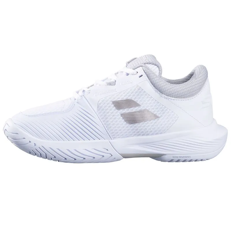 Court Grip Babolat SFX 4 All Court Women Tennis Shoes White Silver