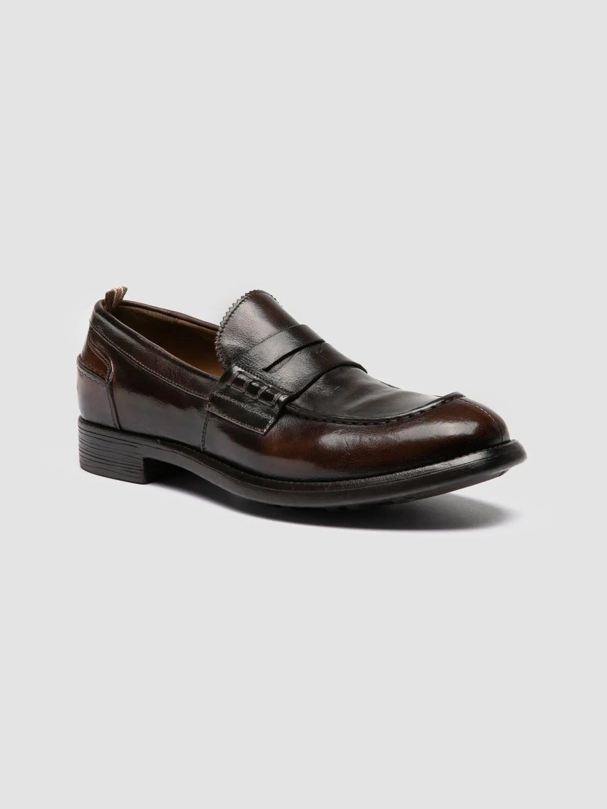 CHRONICLE 056 - Brown Leather Penny Loafer Light Weight Soft Flow