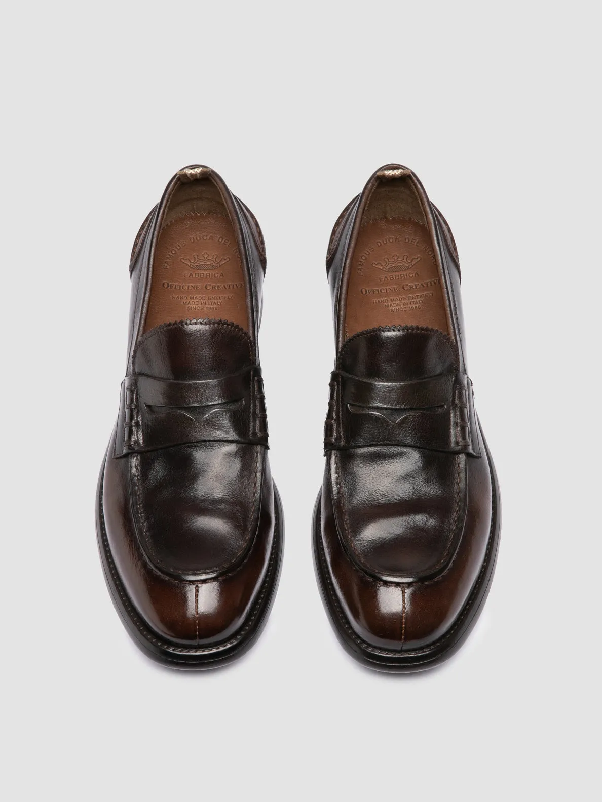 Weather Protection Style Driven CHRONICLE 056 - Brown Leather Penny Loafer