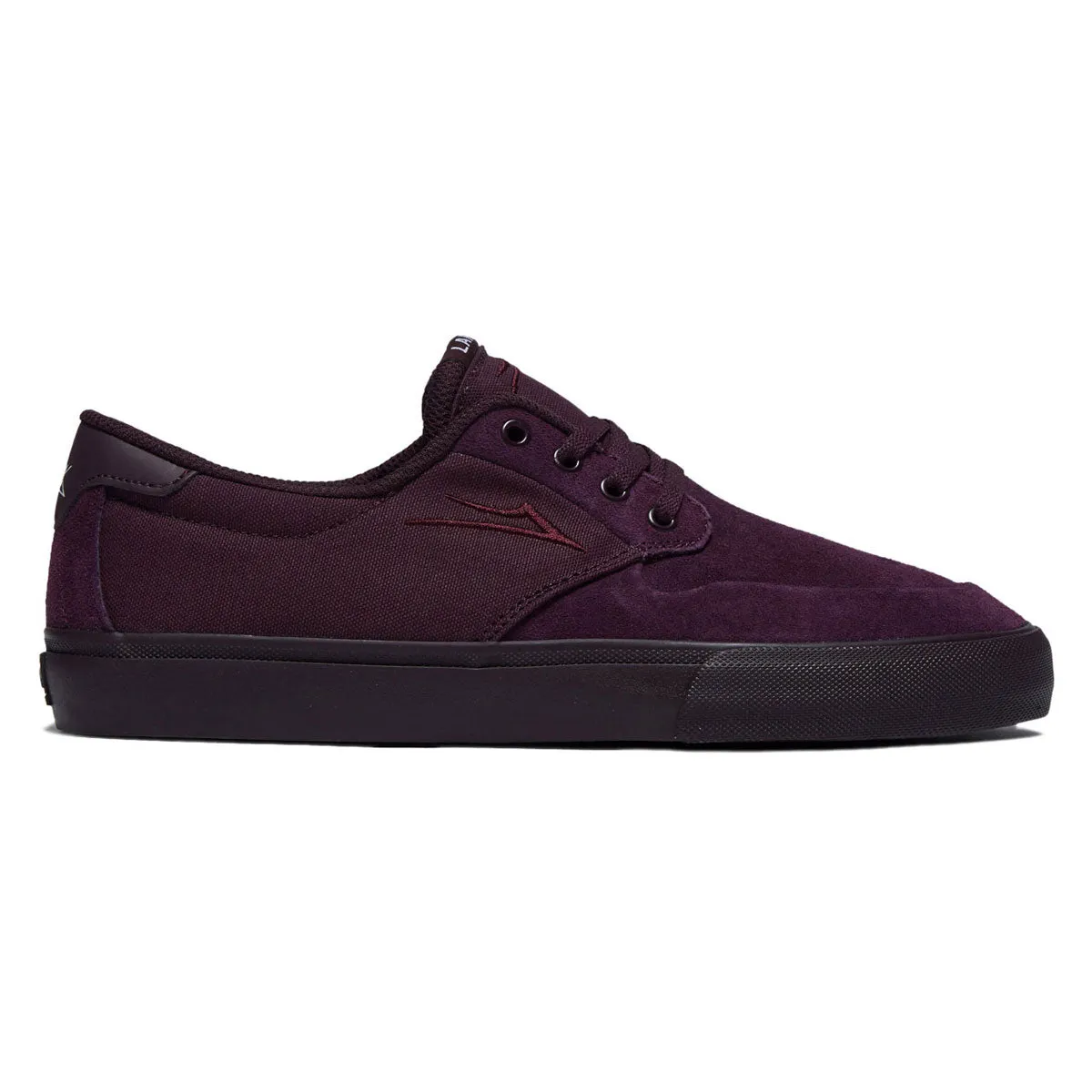 Board Flex Speed Gear Lakai Riley 3 Shoes - Black Cherry Suede