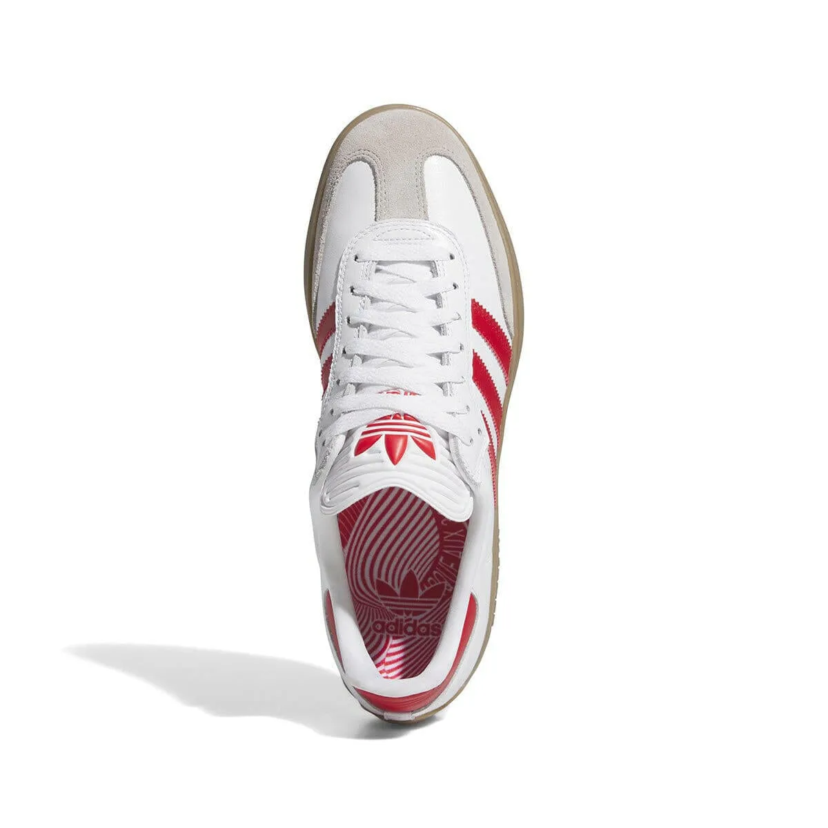 Adidas - Puig Samba Shoes White/Red/Gum Comfort Ride Fit PU Outsole