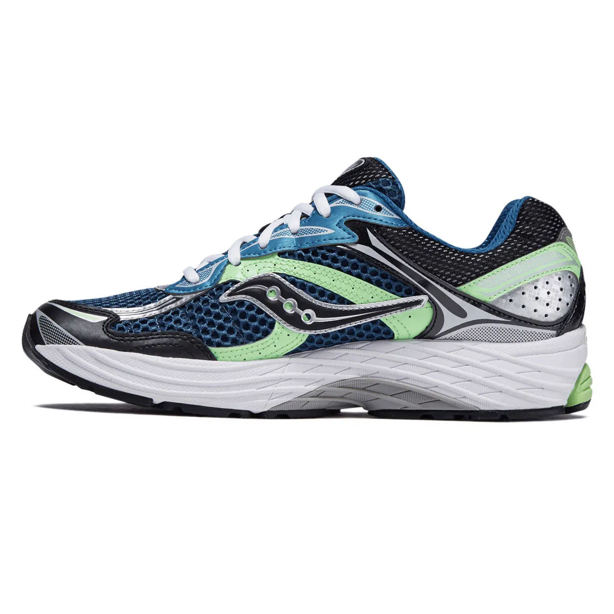Saucony Progrid Omni 9 Shoes - Blue/Lime Core Cushion Shock Resistant
