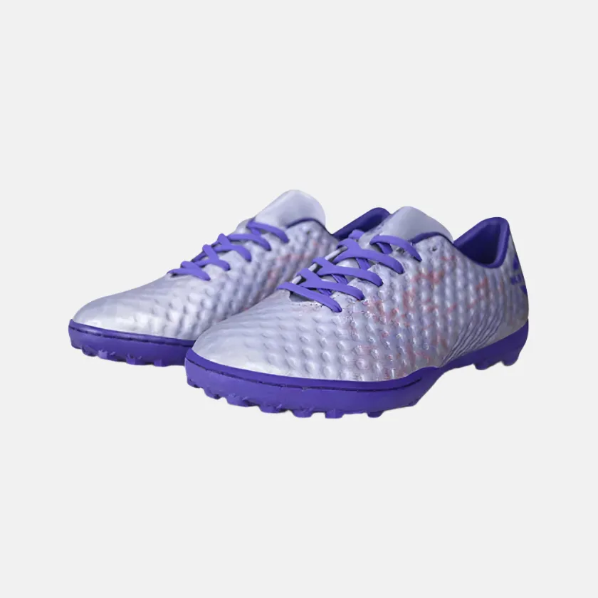 Nivia Oslar 3.0 Turf Men's Football Shoes -Silver/White Dribbling Skills Stability Pad
