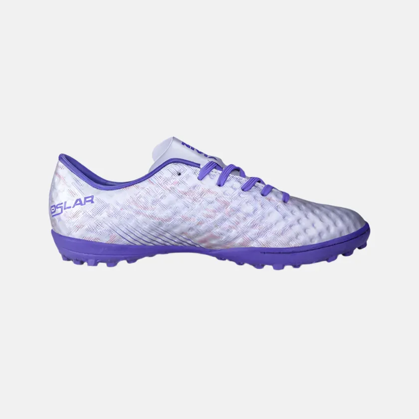 Nivia Oslar 3.0 Turf Men's Football Shoes -Silver/White Warm Up Competitive Level