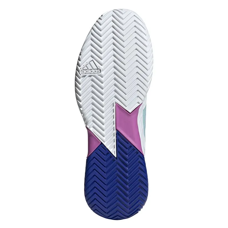 Adidas Adizero Ubersonic 4.1 All Court Tennis Shoes (Mens) - White/Lucid Blue/Purple Burst Casual running