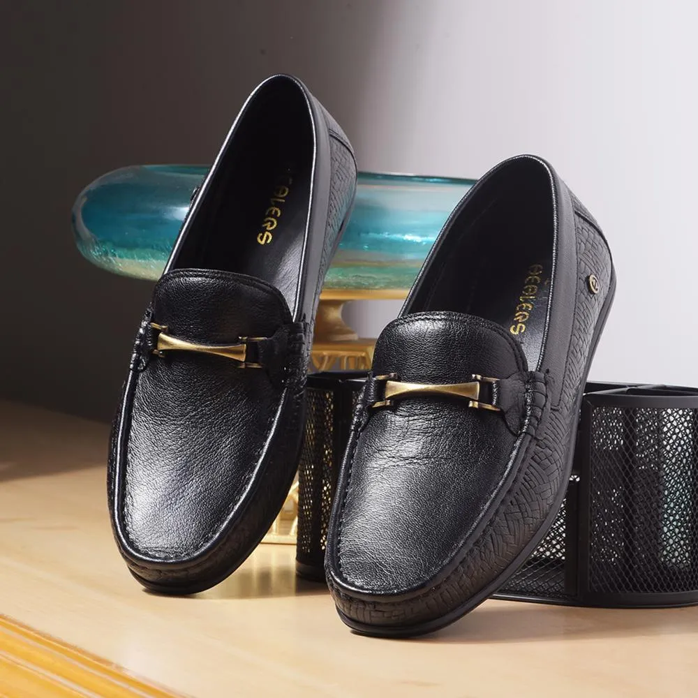 Slip-On Comfort Relaxed Office Shoes Healers By Liberty Mens OSL-49 Black Formal Loafers