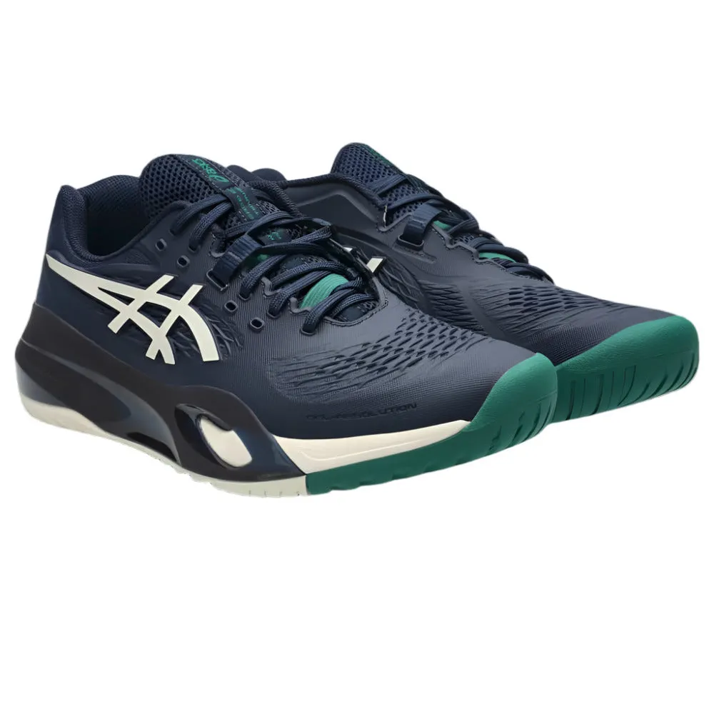 Fashionable Asics Gel Resolution X Men's Tennis Shoe (Midnight/Cream)
