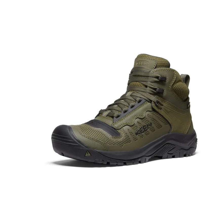 Waterproof Trekking Men's Reno Waterproof Mid (Soft Toe)  |  Dark Olive/Black