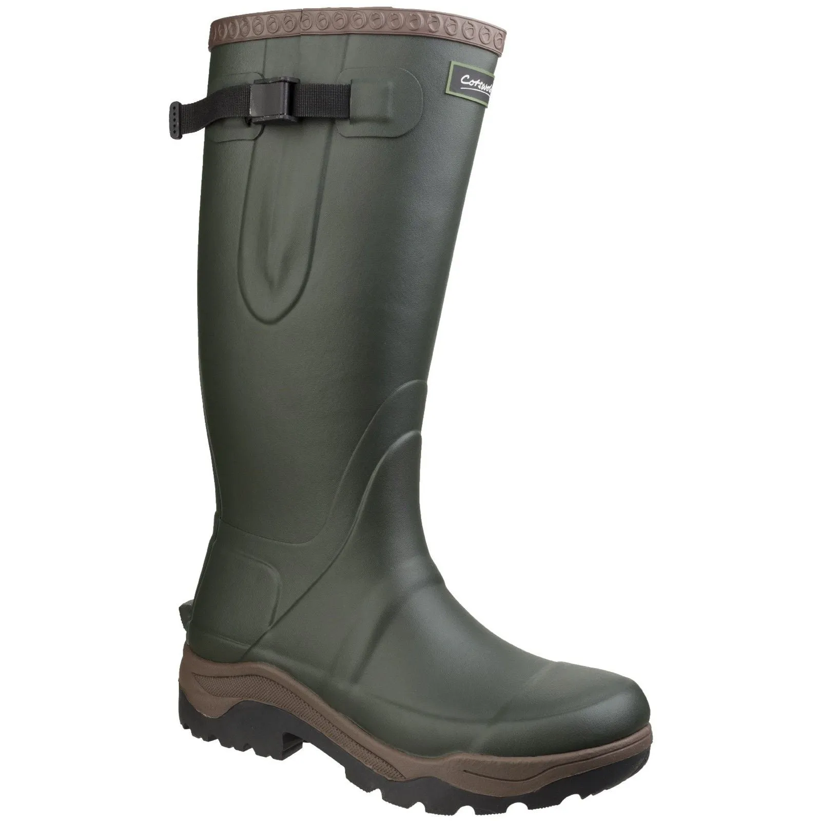 Walking Footwear Simple Cotswold Unisex Compass Neoprene Rubber Wellington Green