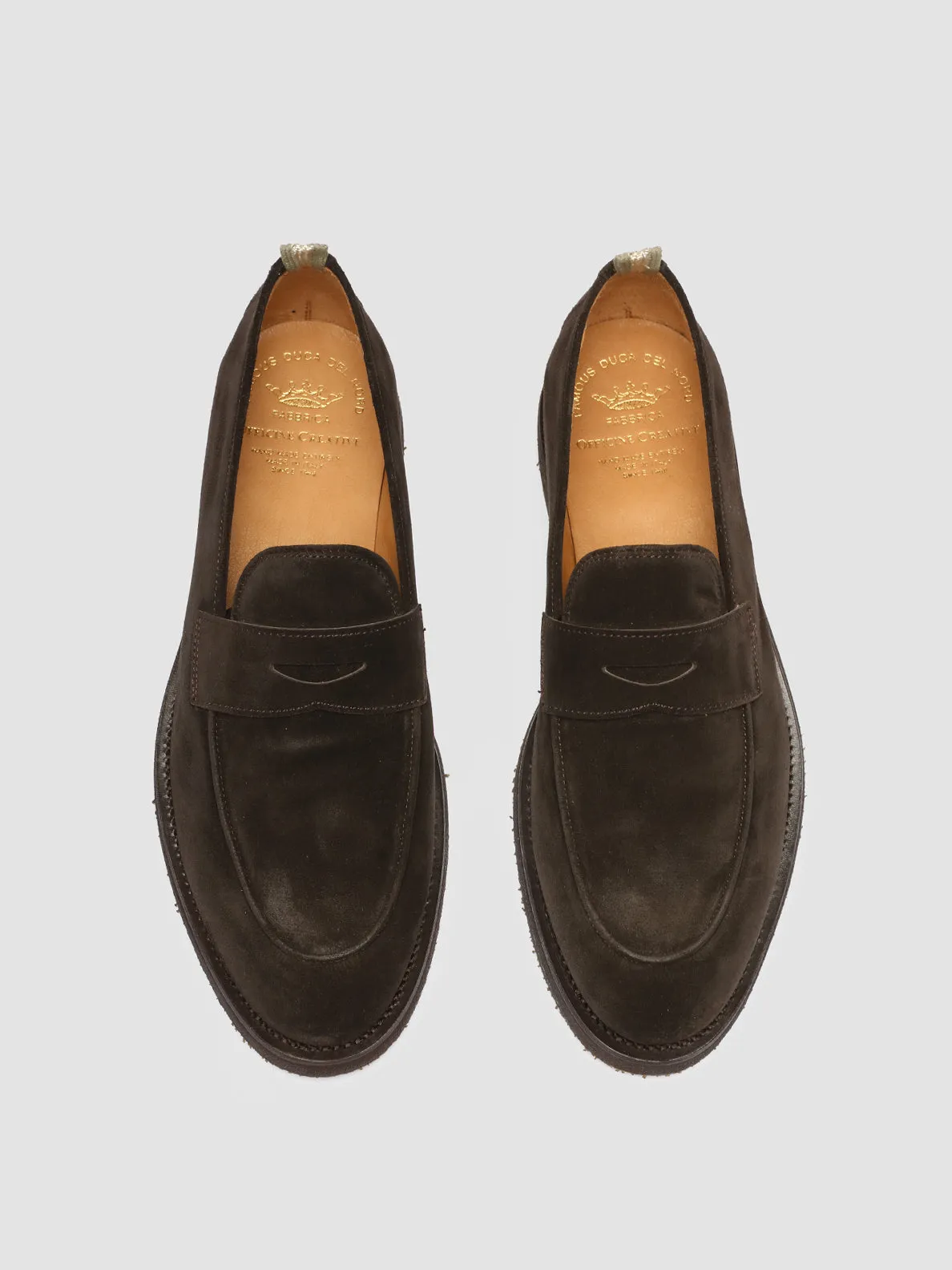 OPERA FLEXI 101 - Brown Suede Penny Loafers Trail Walk Sure Step