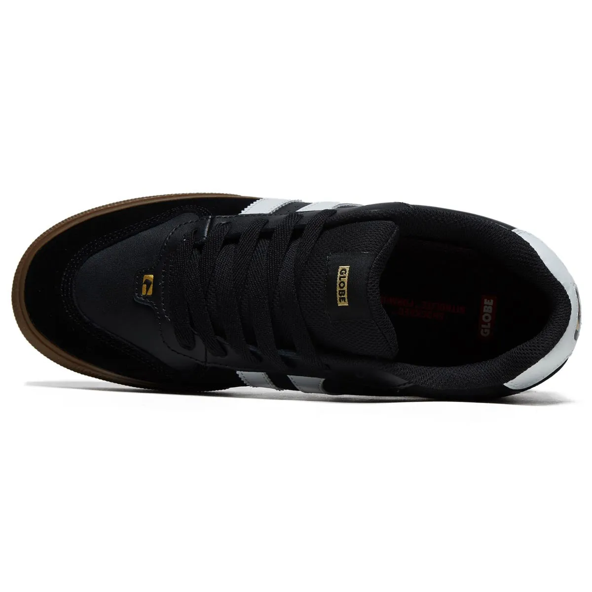 Comfort Ride Fit Globe Encore 2 Shoes - Black/White/Tobacco