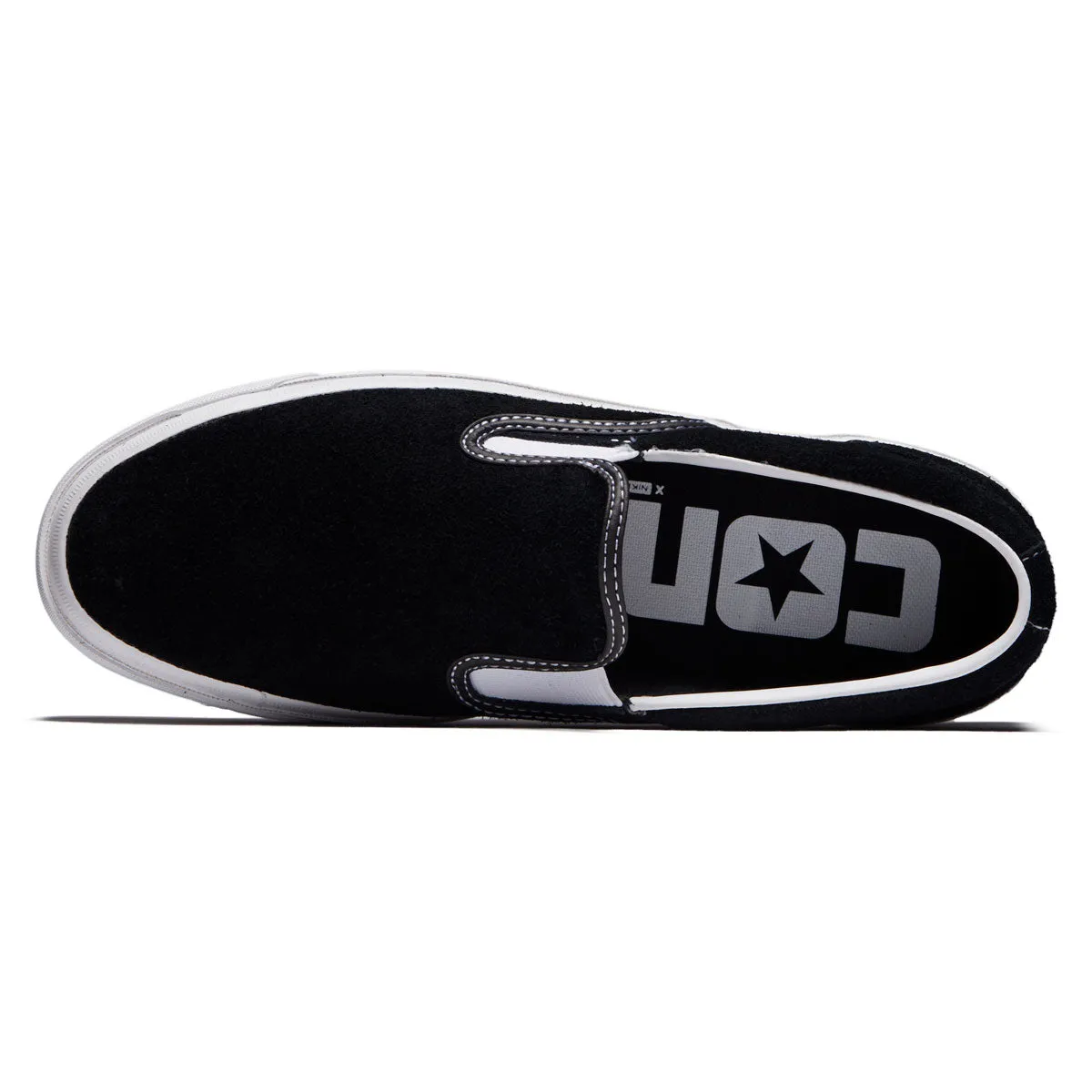 Stylish Ride High Support Converse One Star Cc Slip Pro Shoes - Black/White/White