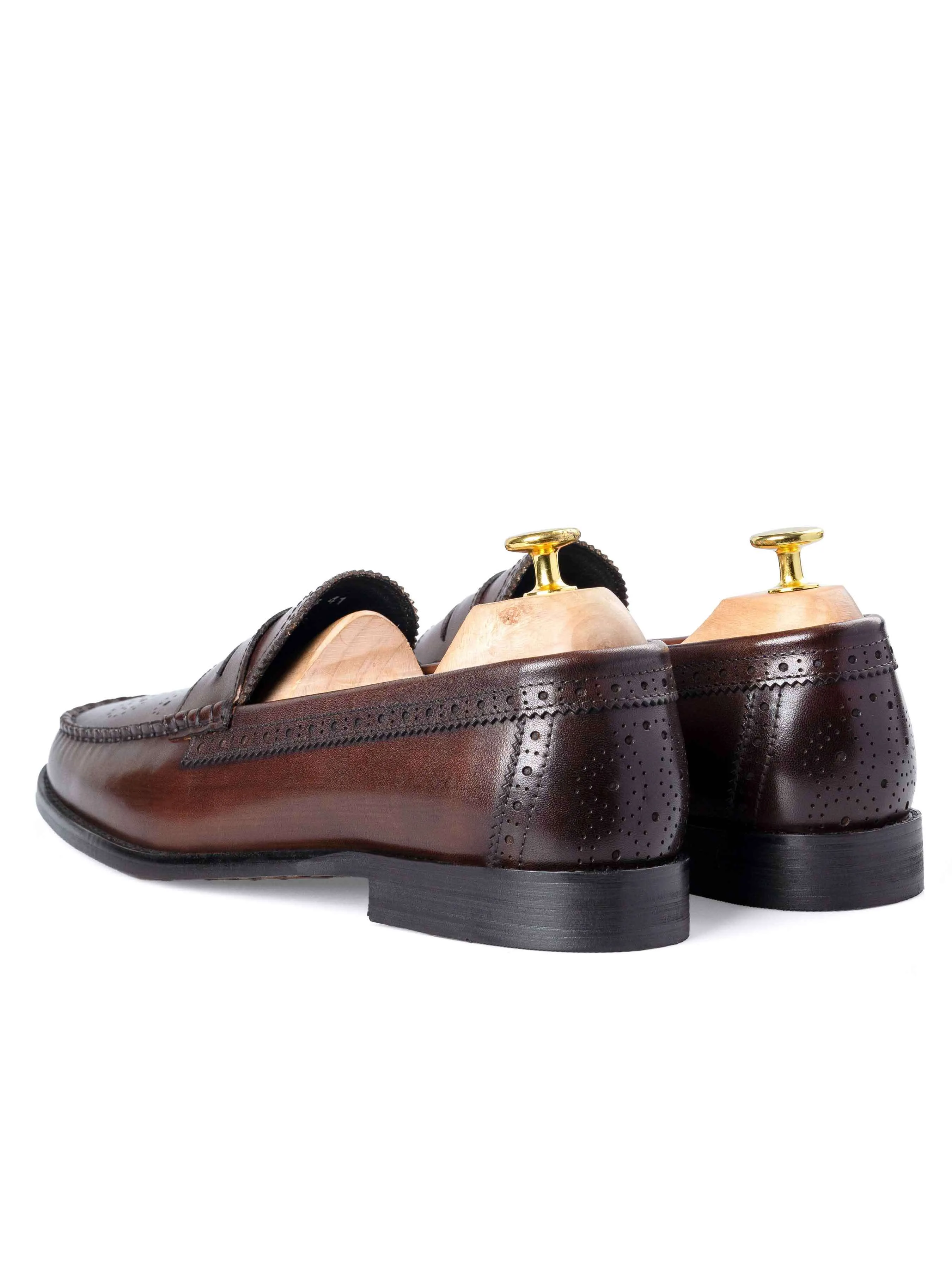 Brogue Penny Loafer - Coffee Comfy Flow