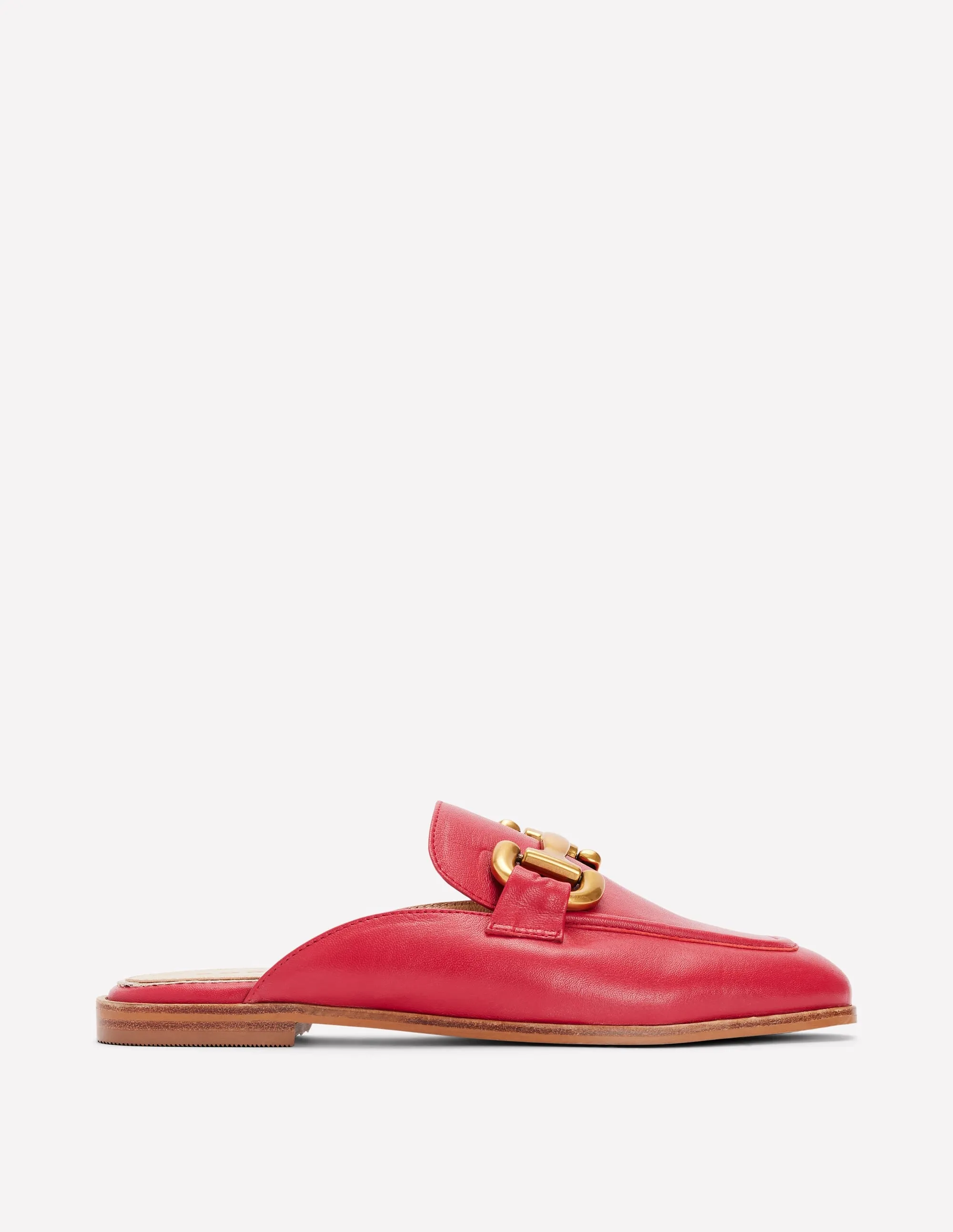 Iris Snaffle Mule Loafers-Red Toe Power