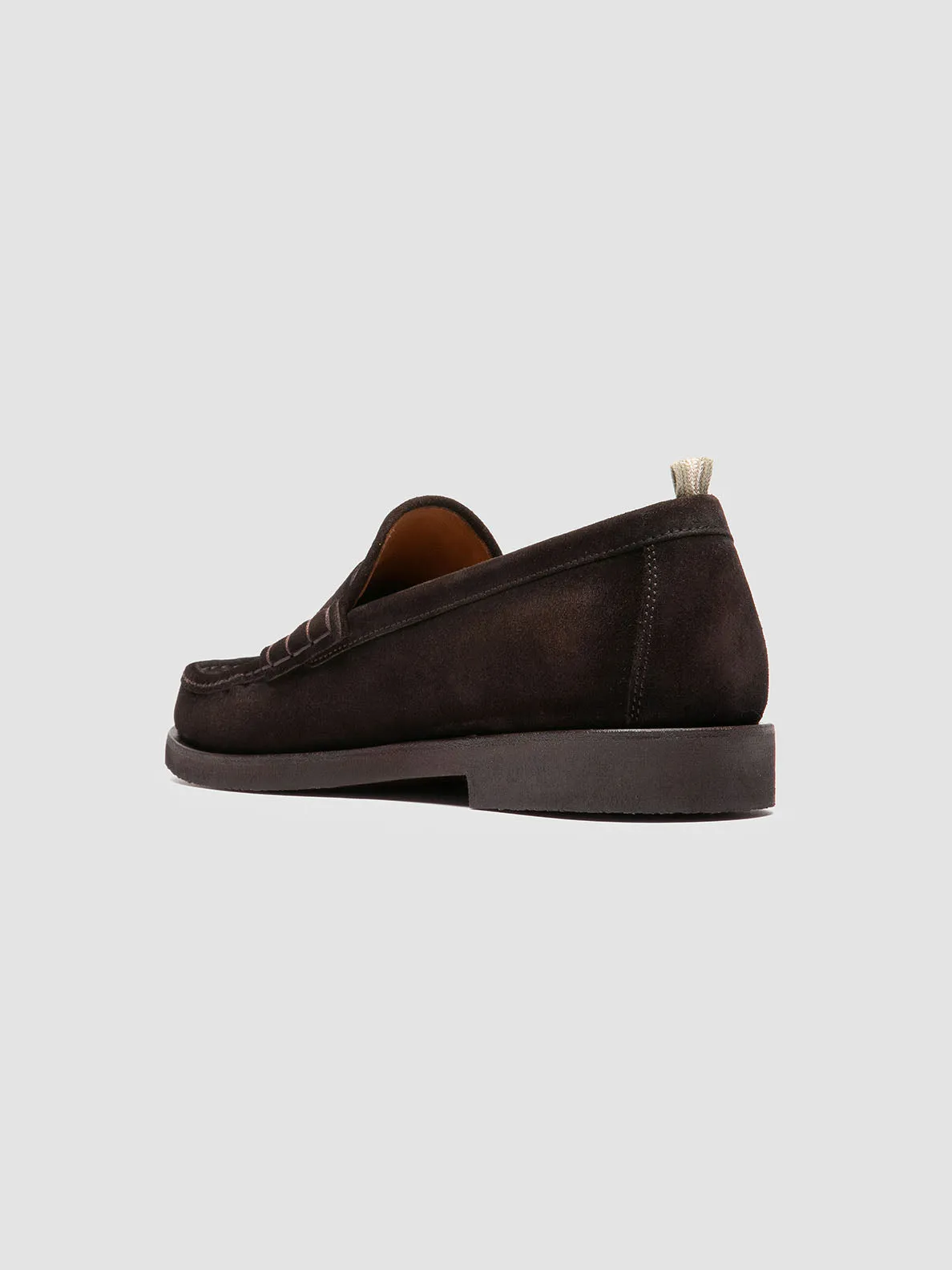 BALFRON FLEXI 001 - Brown Suede Penny Loafers Cruise Wear