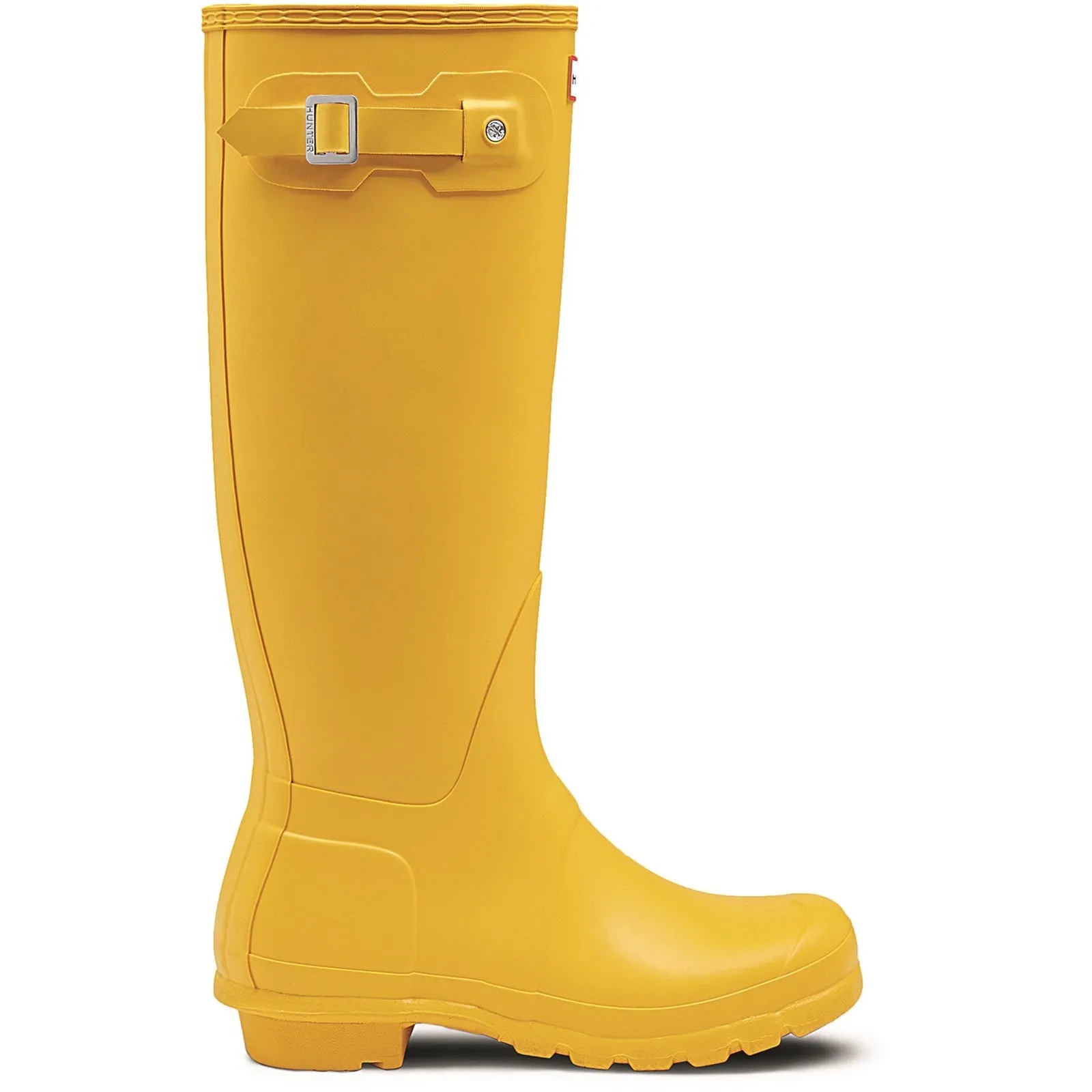 Hunter Womens Original Tall Wellington Boots Yellow Breathable Urban Wear