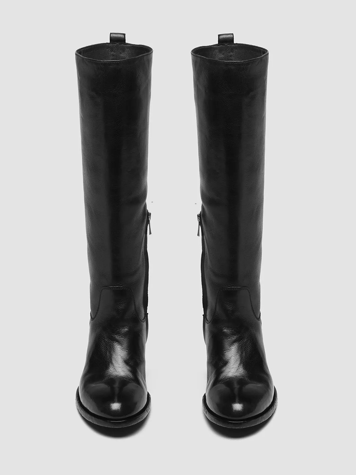 Surf Step DENNER 116 - Black Leather Zip Boots