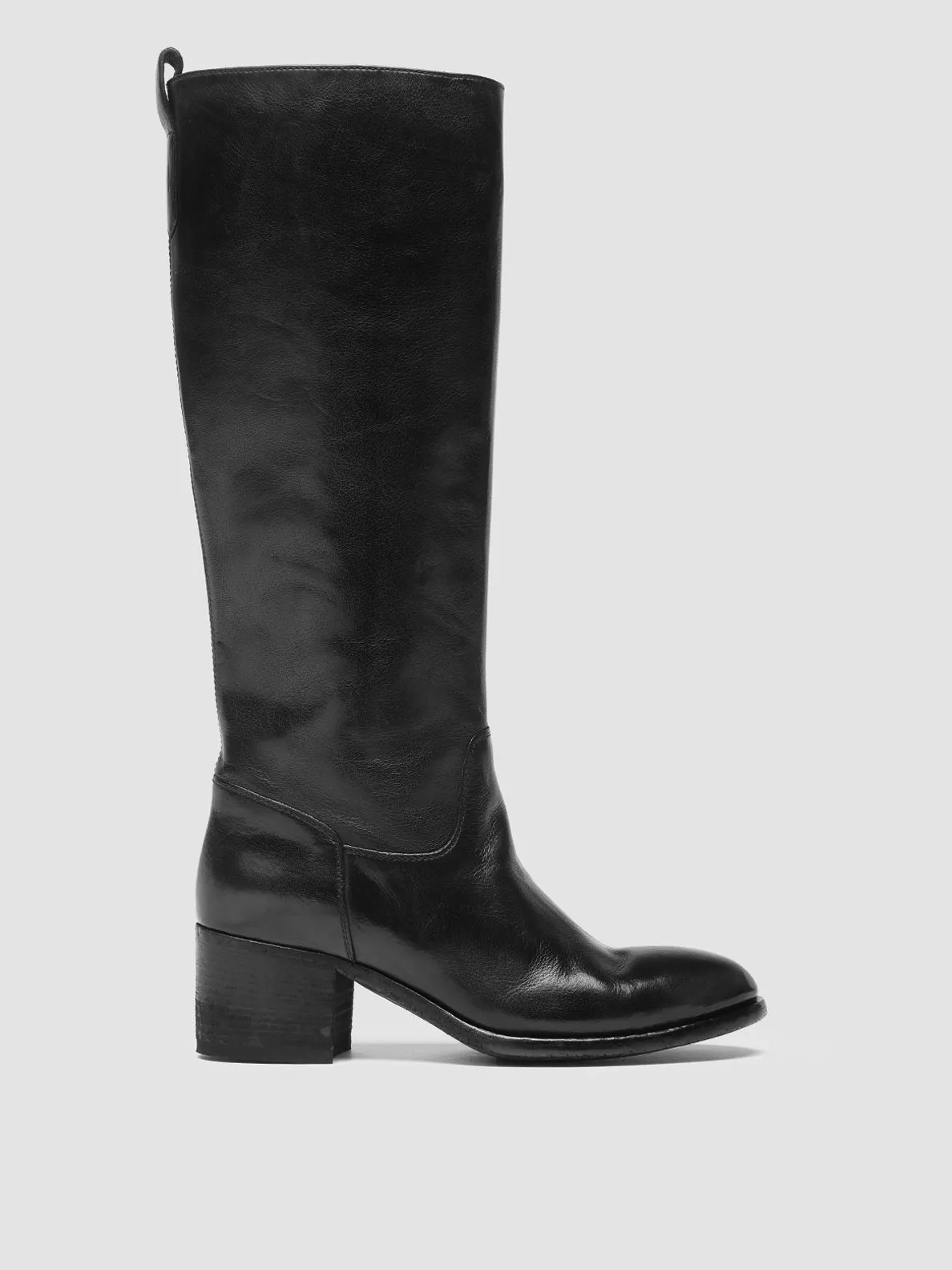 Soul Step Free Pace DENNER 116 - Black Leather Zip Boots