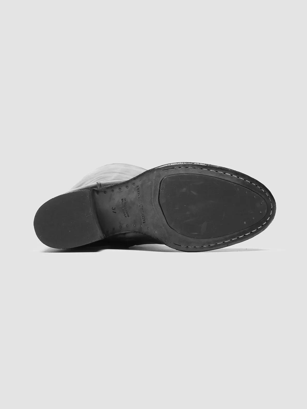 Height Plus Dust Guard DENNER 116 - Black Leather Zip Boots