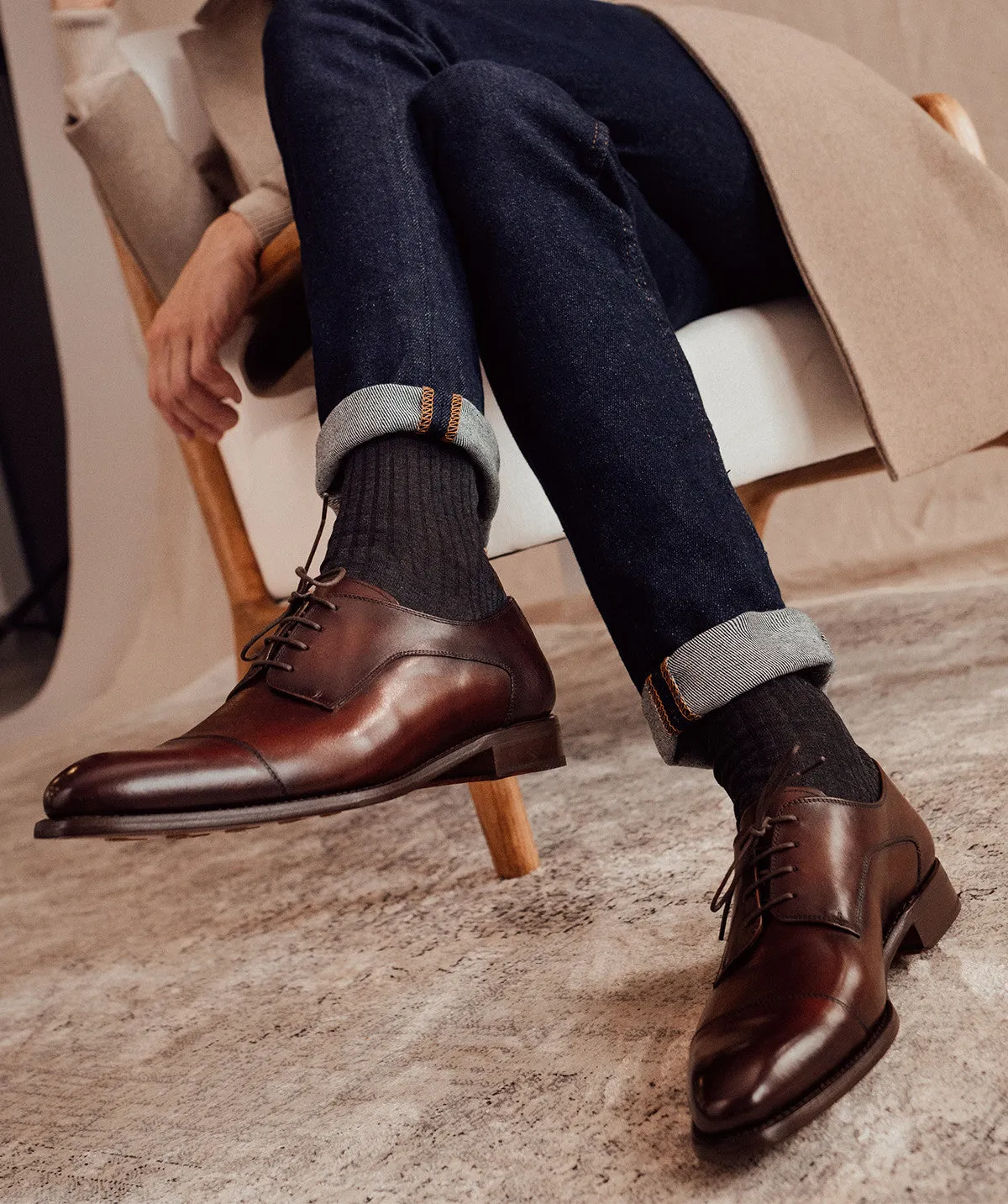 Arch Fit Derby ELVIS Noyer