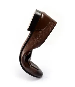 Collector Edition Brown Milled Double Monk Loafers - Ultra-Flex