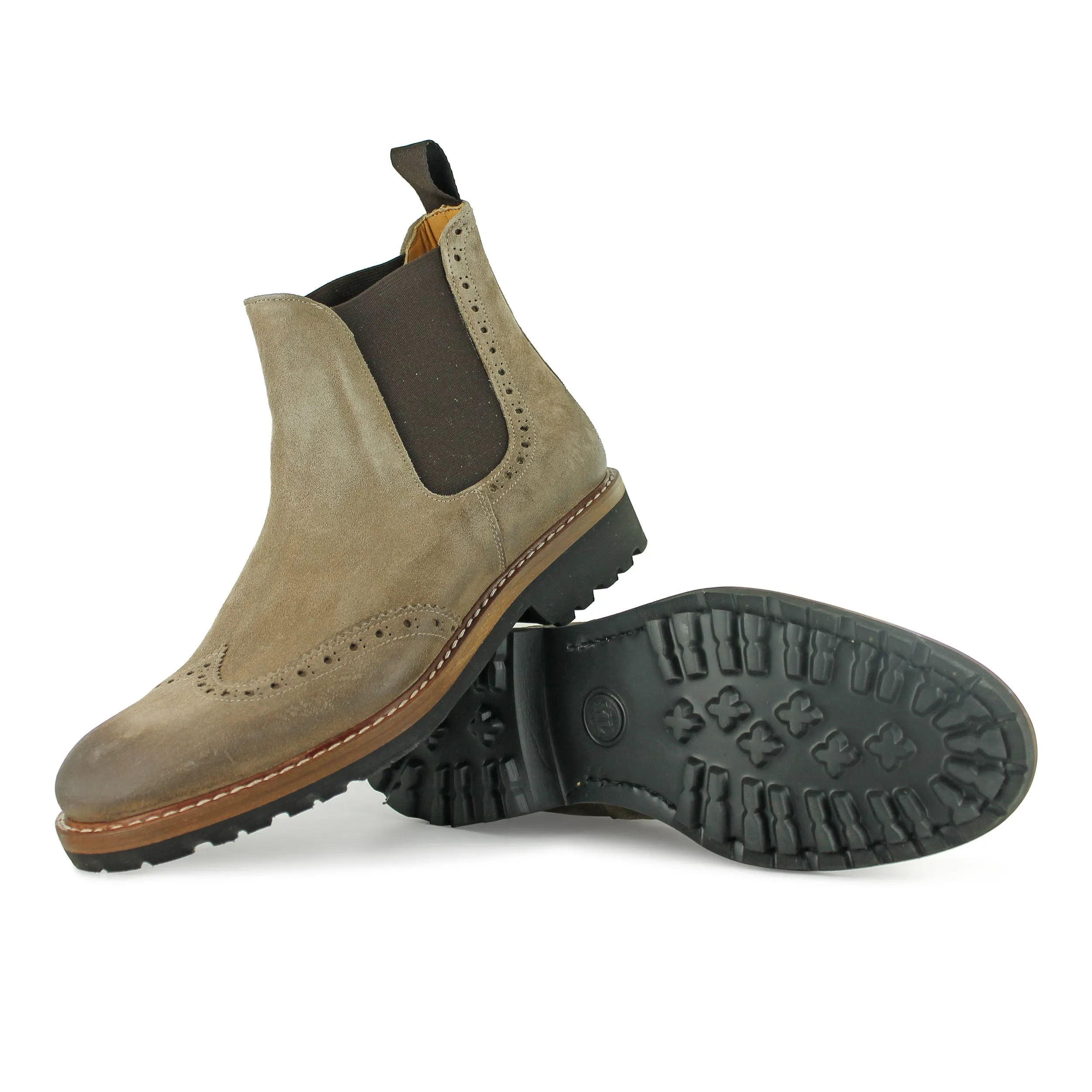 T332 - Beige Chelsea Street Fashion Urban Essential Boots