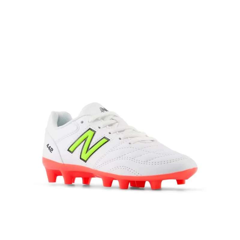 New Balance 442 Academy v2 FG Kids Football Boot Run Fast Side Control